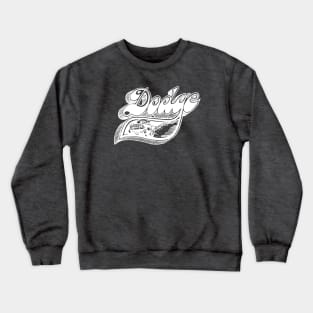 Vintage Dodge Pick-Up Art (White on Asphalt) Crewneck Sweatshirt